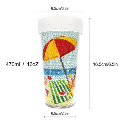 Diamond Art Sticker Drinking Bottle