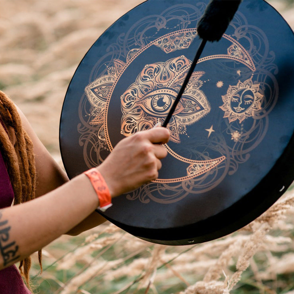 Alchemy Moon Drum Sound Healing Tool VEGAN SHAMAN DRUM Sa