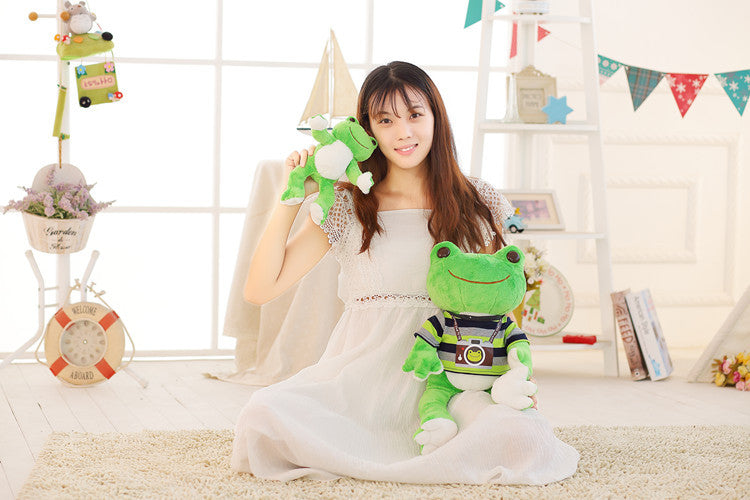 Healing Cartoon Smiling Frog Plush Doll Toy