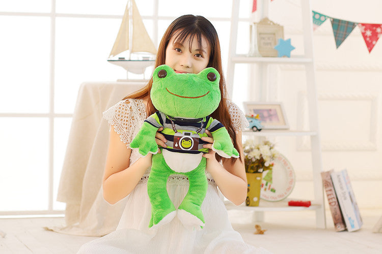 Healing Cartoon Smiling Frog Plush Doll Toy