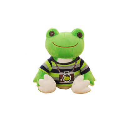 Healing Cartoon Smiling Frog Plush Doll Toy