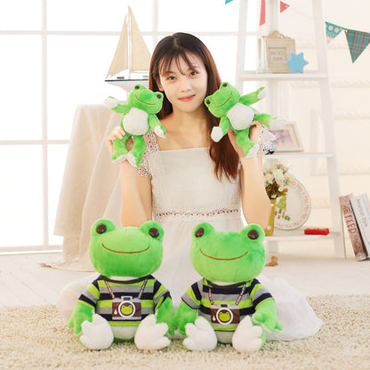 Healing Cartoon Smiling Frog Plush Doll Toy