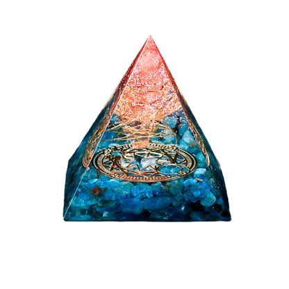 Natural Crystal Pyramid Ornaments Transfer Lucky Spiritual Ogan High Frequency Healing Energy Tower