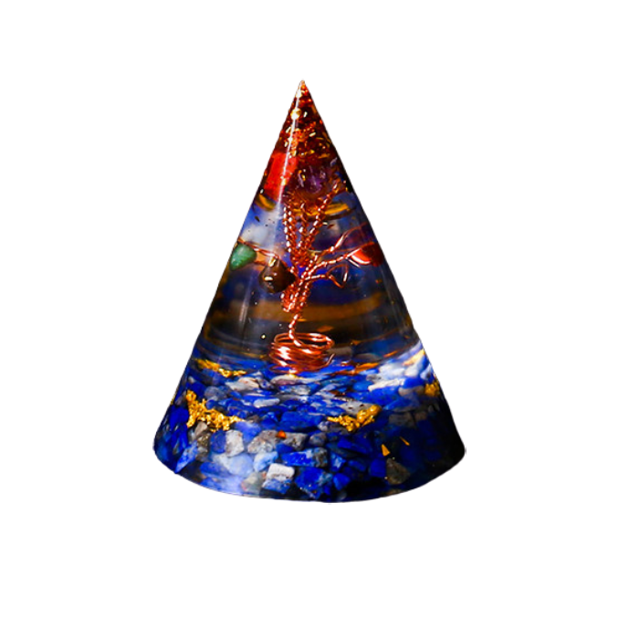 Natural Crystal Pyramid Ornaments Transfer Lucky Spiritual Ogan High Frequency Healing Energy Tower