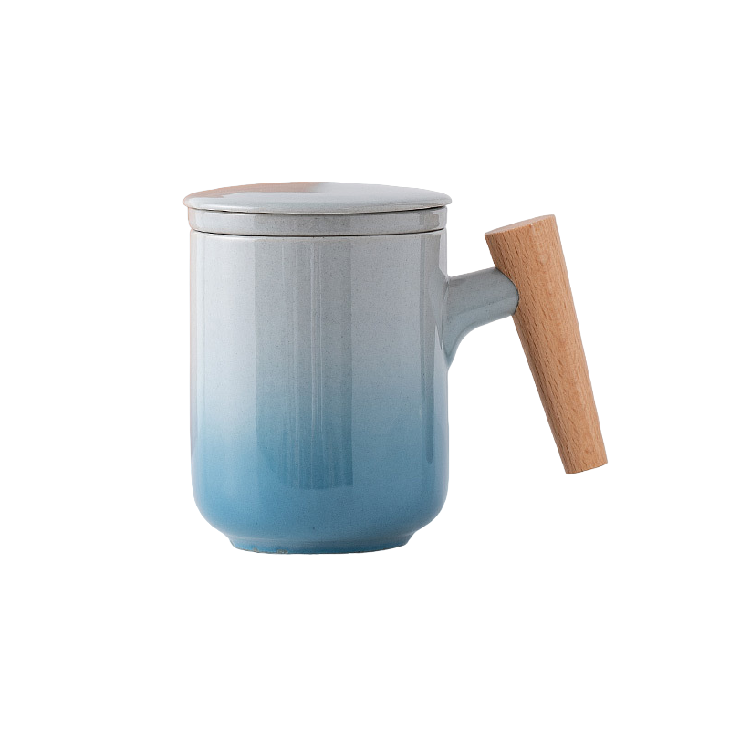 Ceramic Office Cup Tea With Cover Filter Tea Cup