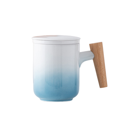 Ceramic Office Cup Tea With Cover Filter Tea Cup