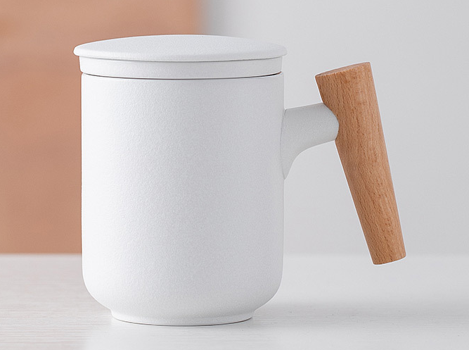 Ceramic Office Cup Tea With Cover Filter Tea Cup