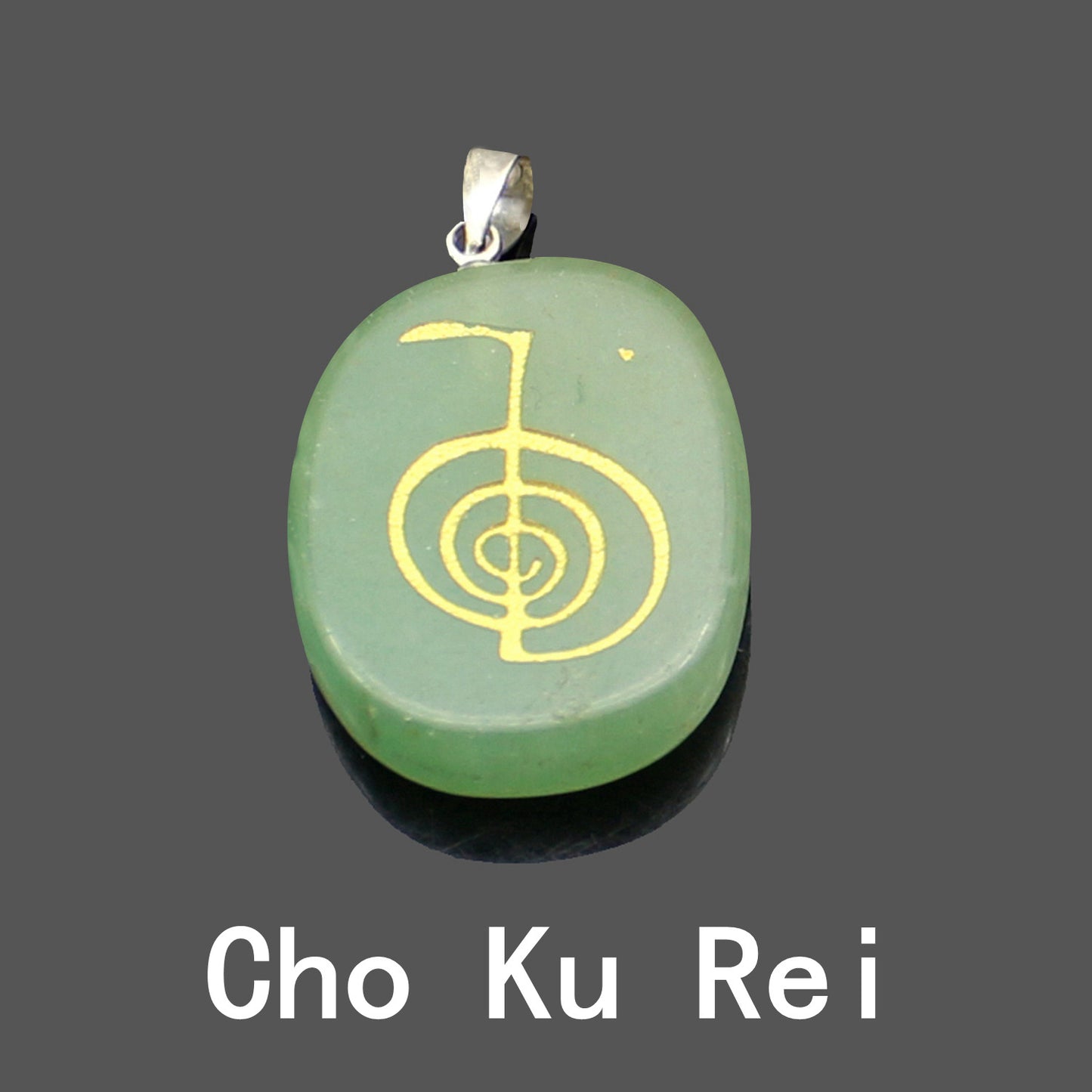 Engraved Japanese Religious Reiki Healing Pattern Pendant