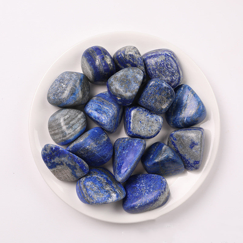 10Pcs Blue Sodalite Stone Tumbled Healing