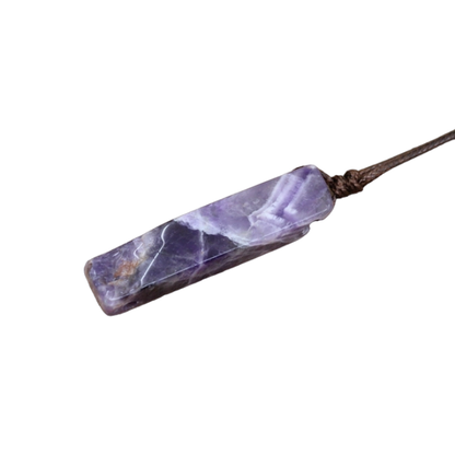 Healing Crystal Natural Stone Slice Pendants Necklace