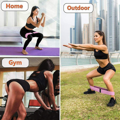 Abbas Fitness Workout Resistance Bands Loop Set Fitness Yoga Legs & Butt Workout Exercise Band