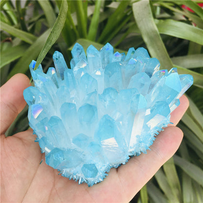 Crystal Cluster Electroplated Crystal Ornament Specimen Healing Stone