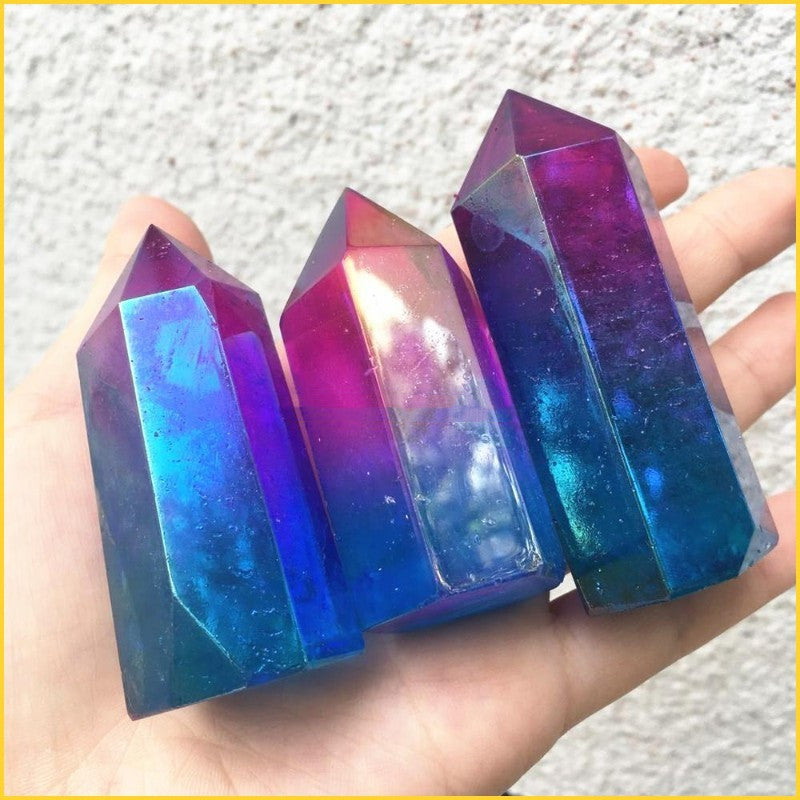 Clear Crystal Aura Angel Points Healing Quartz Stone