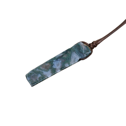 Healing Crystal Natural Stone Slice Pendants Necklace