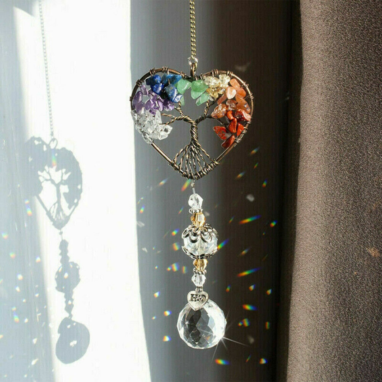 Tree Of Life Healing Stone Car Pendant