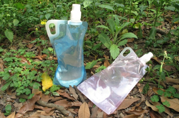 1L Foldable Drinking Water Bottle Bladder Bag