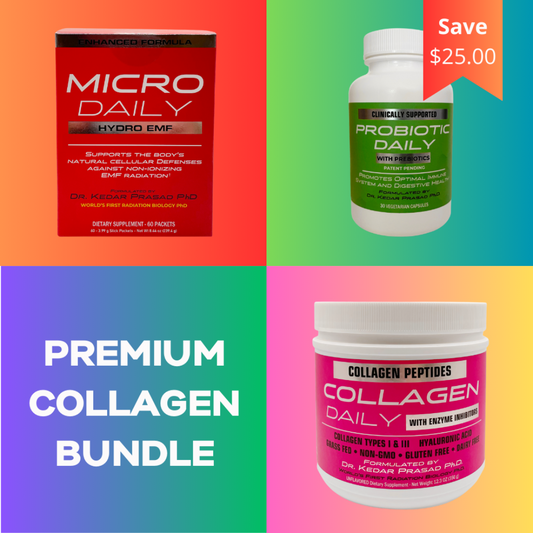 Premium Bundle EMF Hydro + Probiotic + Collagen