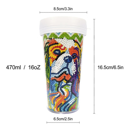 Diamond Art Sticker Drinking Bottle