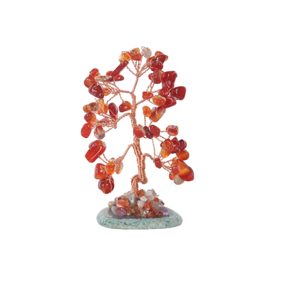 Japanese Healing Decoration Citrine Red Agate Table Ornament