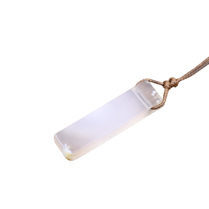 Healing Crystal Natural Stone Slice Pendants Necklace