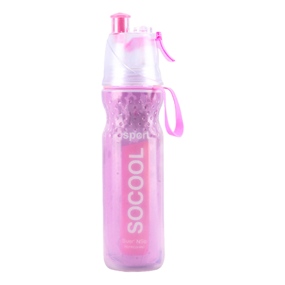 500ml Outdoor Cycling Running Water Drinking Bottle Misting Spray Healthy Sports Bottles